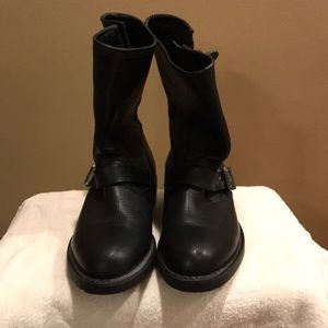 Harley Davidson boots.